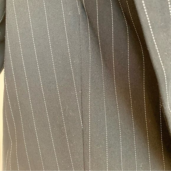 NWOT Express Black White Pinstripe Boyfriend Blazer Jacket - Picture 4 of 8